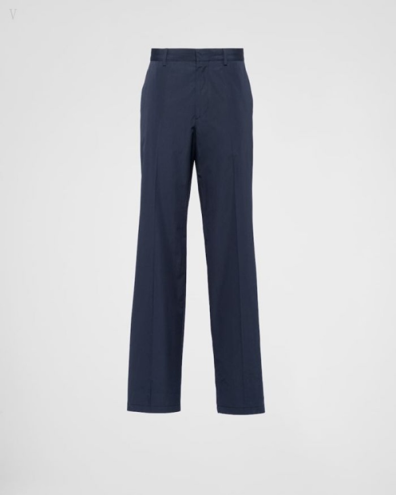 Prada Algodon Pants Azules | JQRX8880