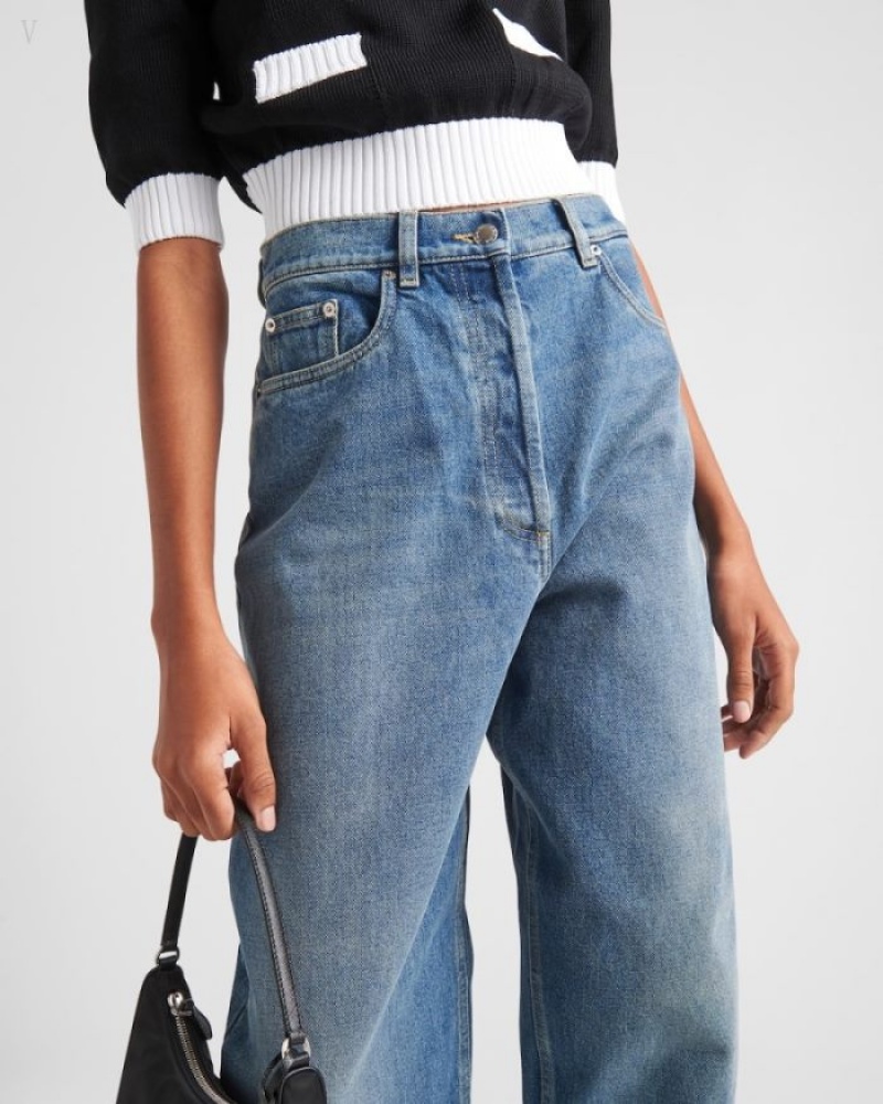 Prada Denim Jeans Azul Marino | MYEX5807