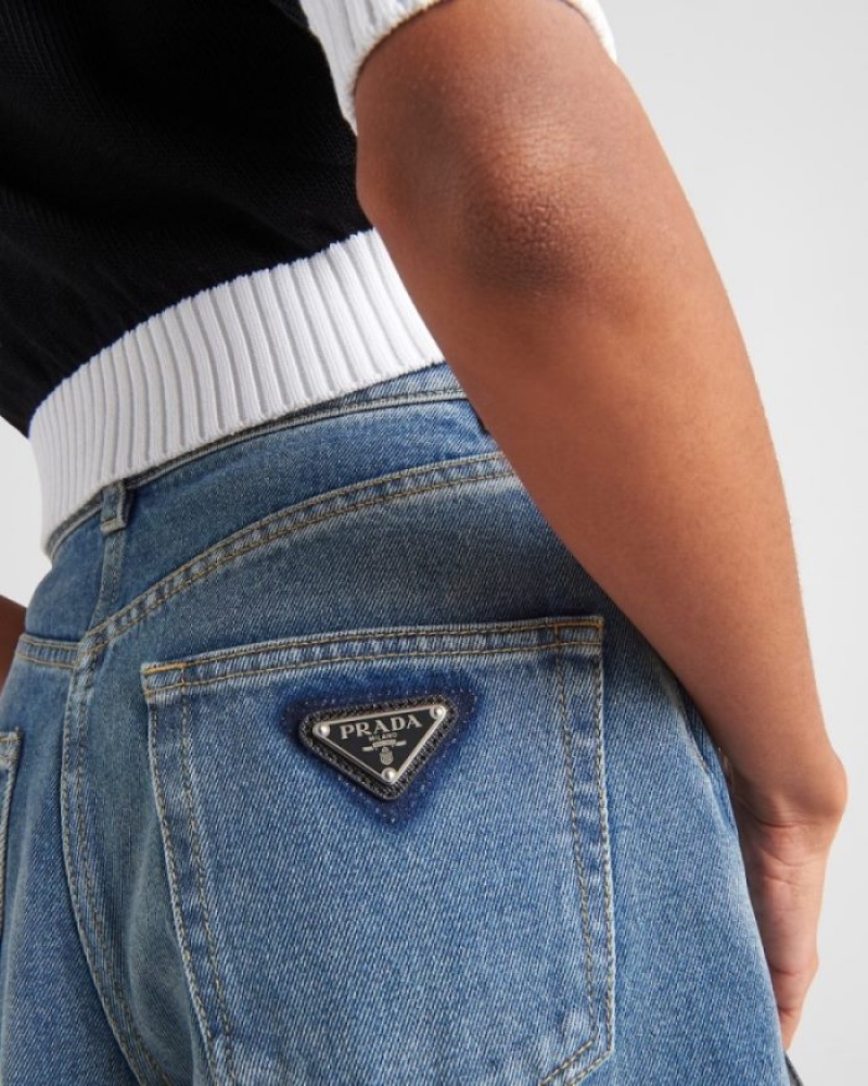 Prada Denim Jeans Azul Marino | MYEX5807
