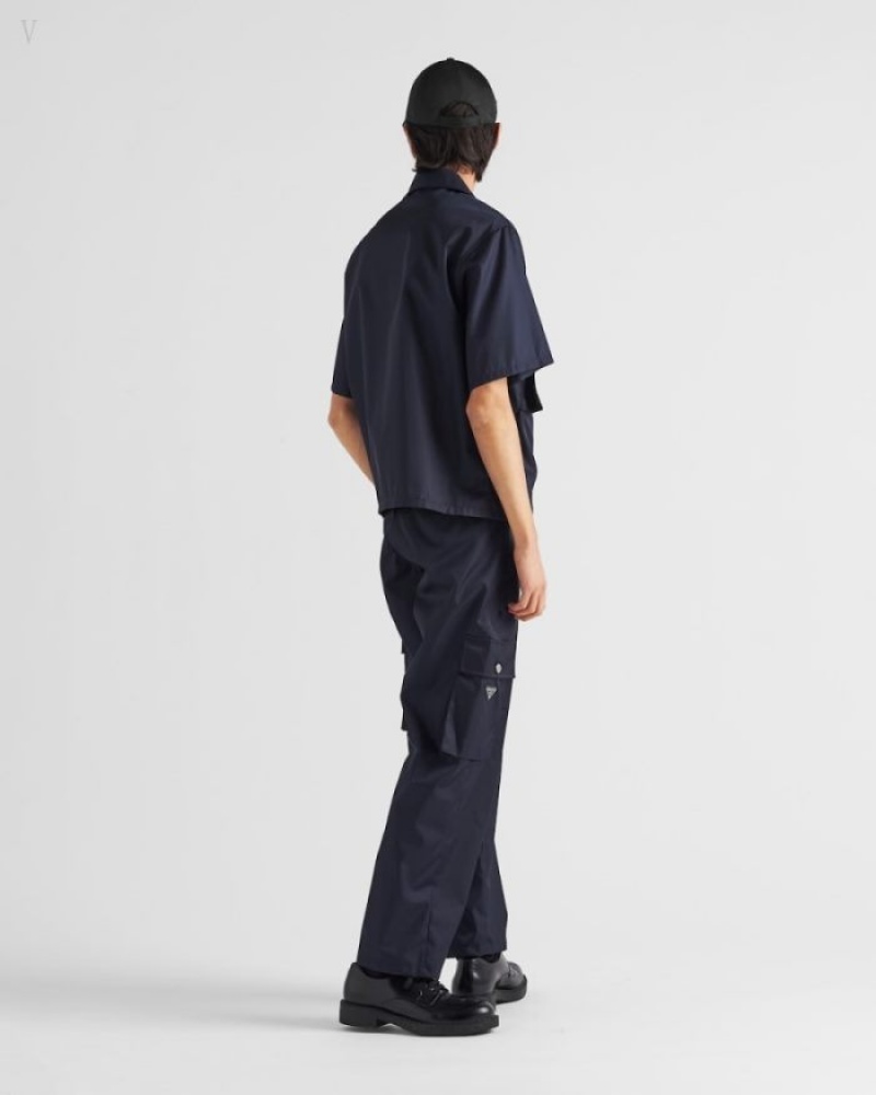 Prada Re-nylon Pants Azules | XBFB1000